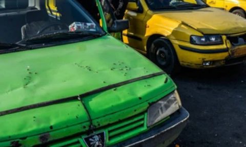تجمع رانندگان تاکسی در تهران