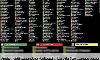  مجمع عمومی سازمان ملل، قطعنامه محکومیت نقض حقوق بشر در ایران را تصویب کرد
