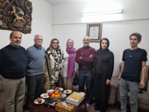 دیدار جمعی از اعضای اتحادیه آزاد کارگران ایران و فعالین کارگری با رسول بداقی