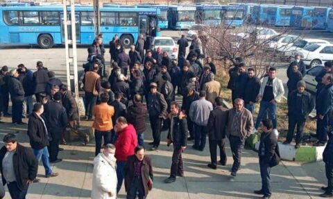 رانندگان اتوبوس های شهری ارومیه دست از کار کشیدند