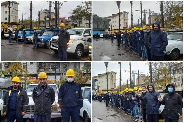 اعتراض راننده‌های استیجاری شرکت توزیع برق گیلان به پایین بودن دستمزدها