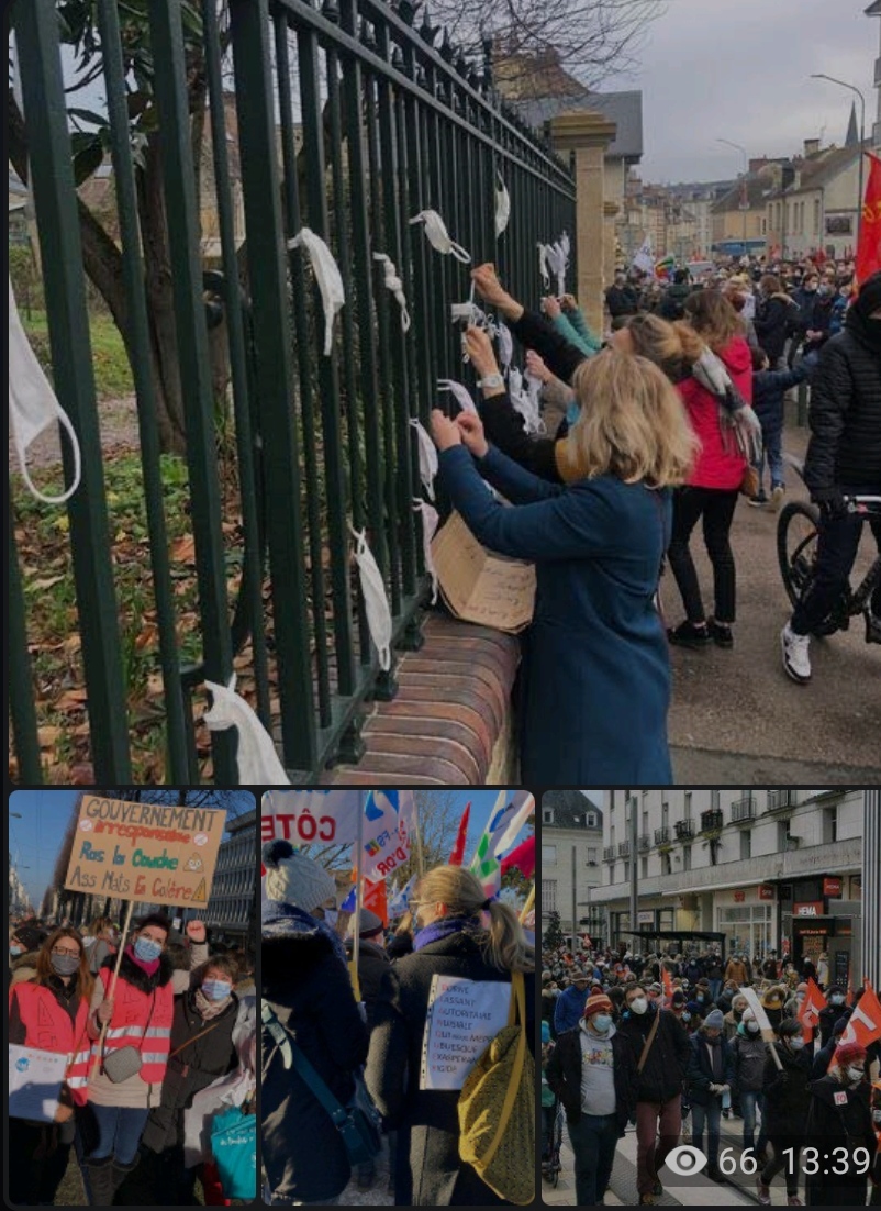 🔹گزارش کوتاهی از اعتراضات فرهنگیان در فرانسه