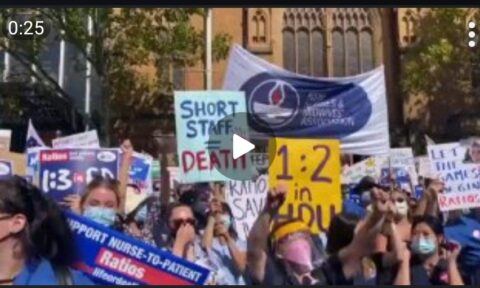 #اعتصاب پرستاران در #استرالیا در اعتراض به دستمزدهای پائین و کاهش خدمات اجتماعی.