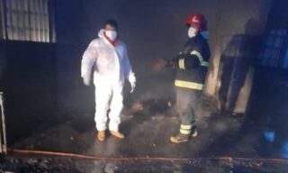 مرگ نگهبان یک کارگاه بر اثر آتش‌سوزی در جاده تبریز-آذرشهر