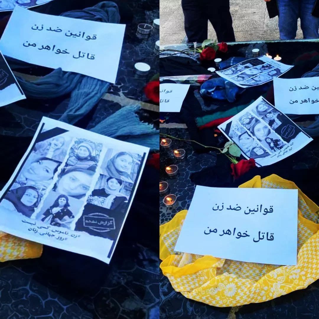 یورش نیروهای امنیتی به مراسم روز زن در تهران و بازداشت امیرعباس آذرم‌وند