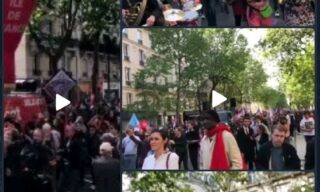 برگزاری رژه اول ماه مه در پاریس