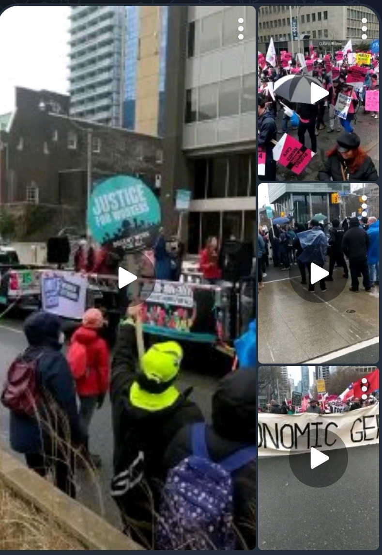 ویدیوهای ارسالی در تورنتو کانادا به مناسبت روز جهانی کارگر