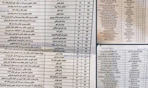 لیست ۱۲۹ ساختمان پرخطر تهران