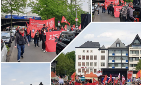 ویدیوهای ارسالی از رژه کارگران به همراه اتحادیه های کارگری به مناسبت روز جهانی کارگر