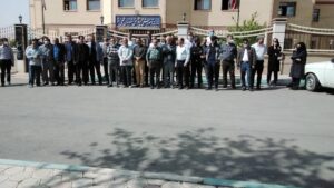 هم اکنون #تجمع معلمان در #خمینی‌شهر 