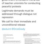 نامه ی اتحاديه ی دانشگاه ها و كالج هاى انگليس به مقامات ايران درمحکومیت بازداشت فعالین صنفی معلمان