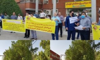 تجمع اعتراضی کارکنان برق منطقه‌ای خوزستان و کهگیلویه و بویراحمد