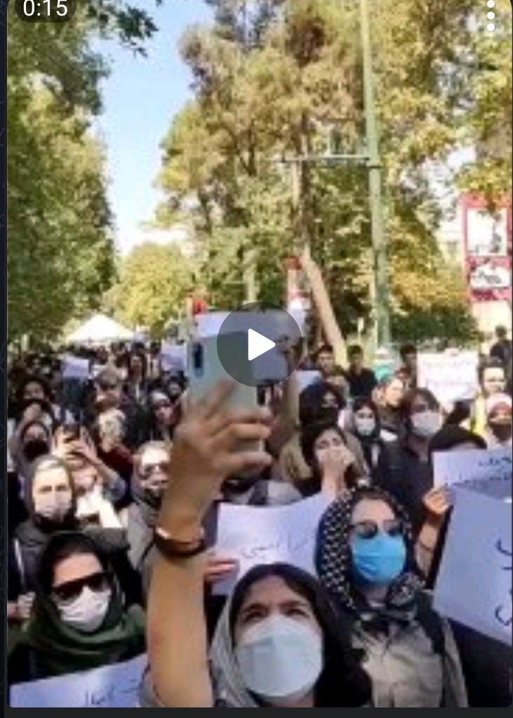 زن، زندگی، آزادی دانشگاه تهران، ۲۷ شهریور ۱۴۰۱