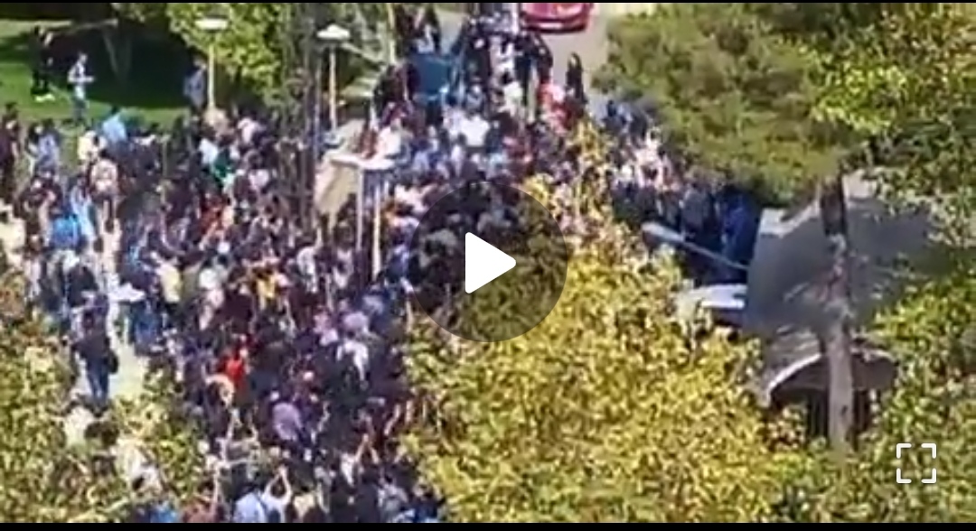 تجمع اعتراضی دانشجویان دانشگاه علم و صنعت