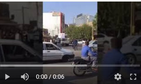 ویدیویی از تجمع اعتراضی در‌ بانه